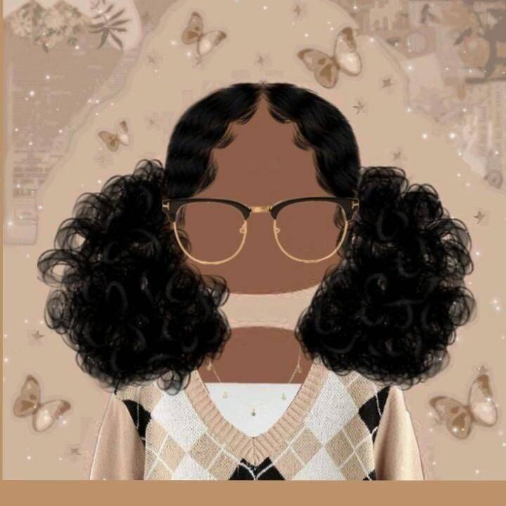 Glasses and Curly Hair pfp Profile Picture