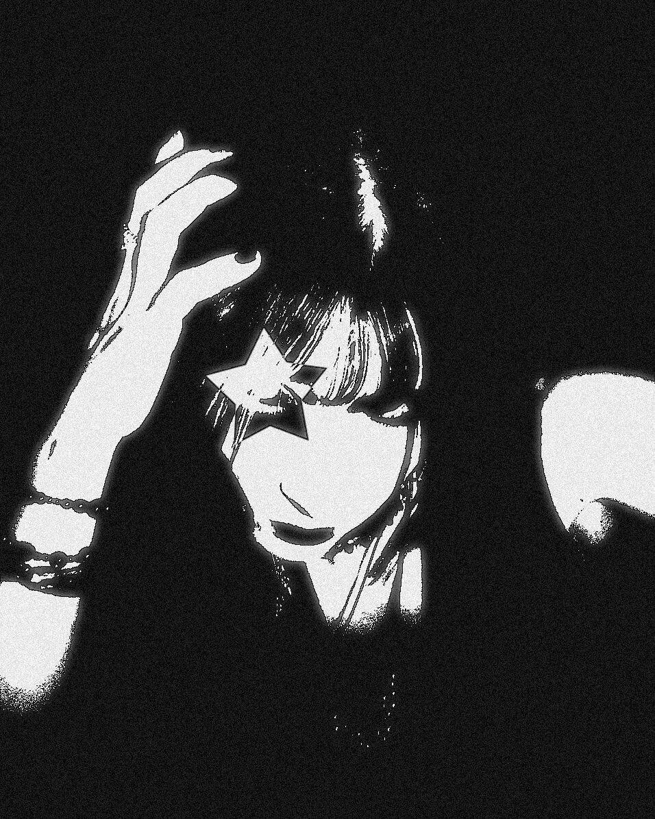 Black Profile of Woman with Star on Forehead pfp Profile Picture