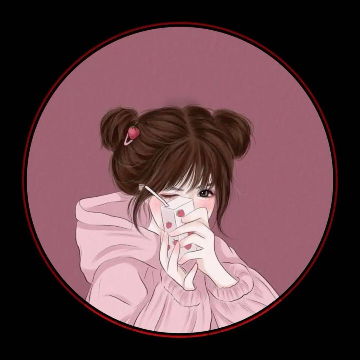Cute Smile with Drink pfp Profile Picture