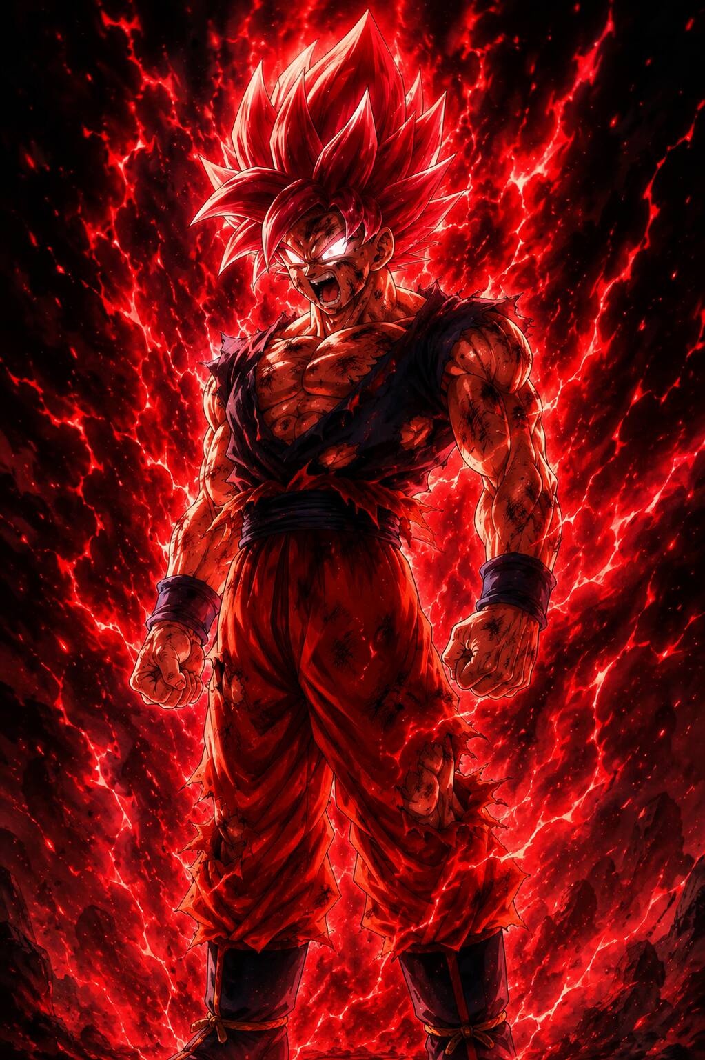 Goku Super Saiyan Red pfp Profile Picture