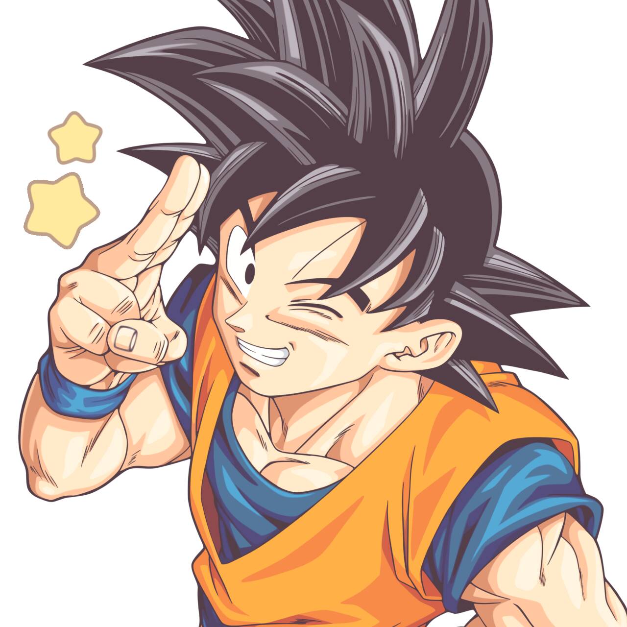 Goku pfp Profile Picture Happy Goku Winking