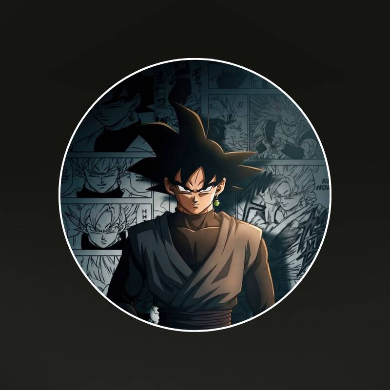 Goku pfp Profile Picture Dark Aesthetic Goku with Manga Background pfp Profile Picture