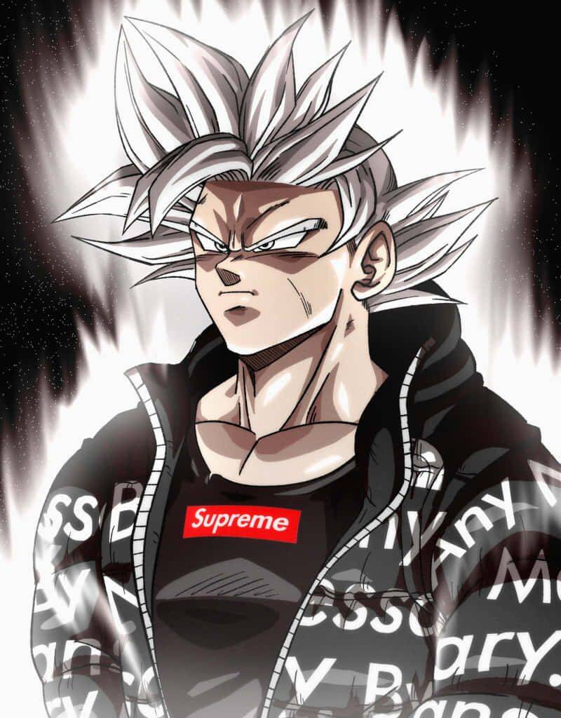 Cool Goku pfp Profile Picture with Supreme Hoodie