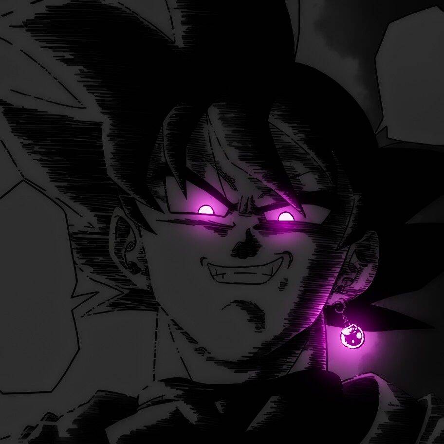 Goku pfp Profile Picture Dark Aura Goku with Purple Eyes
