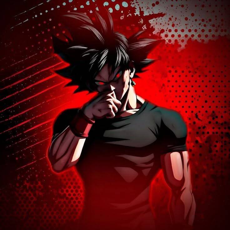 Goku pfp Profile Picture Dark and Intense Goku with Spiky Hair pfp Profile Picture