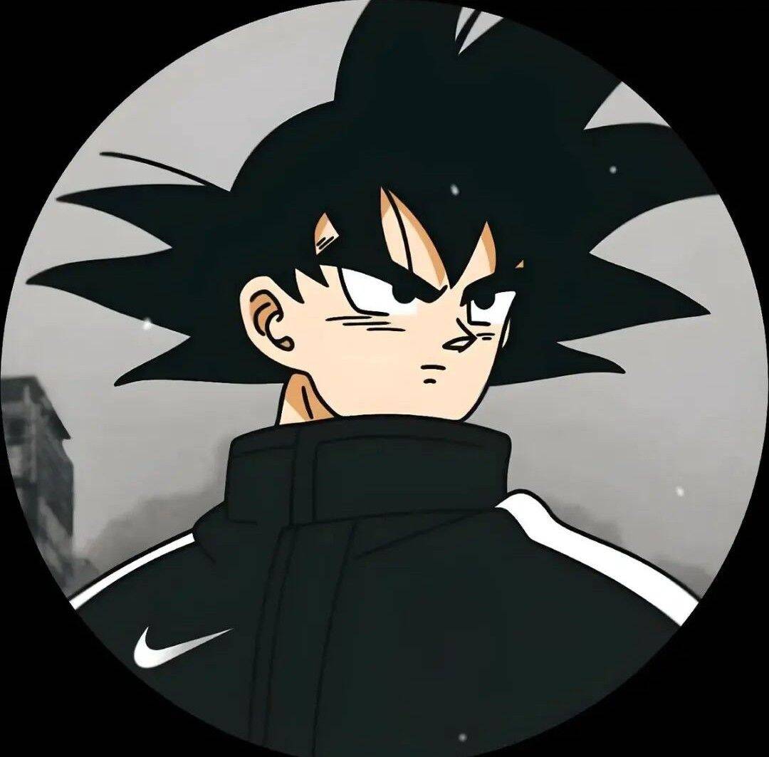 Cool Goku pfp Profile Picture with Black Jacket