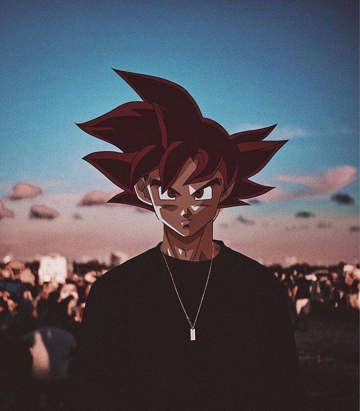 Goku pfp Profile Picture Stylish Red Haired Goku