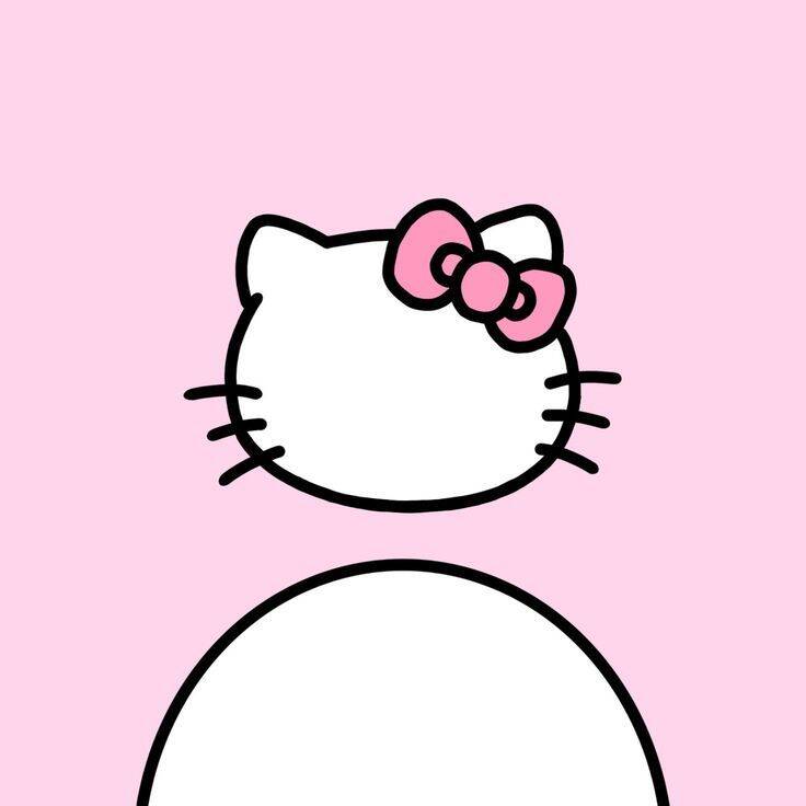 Cute Default pfp Profile Picture with Cartoon Cat