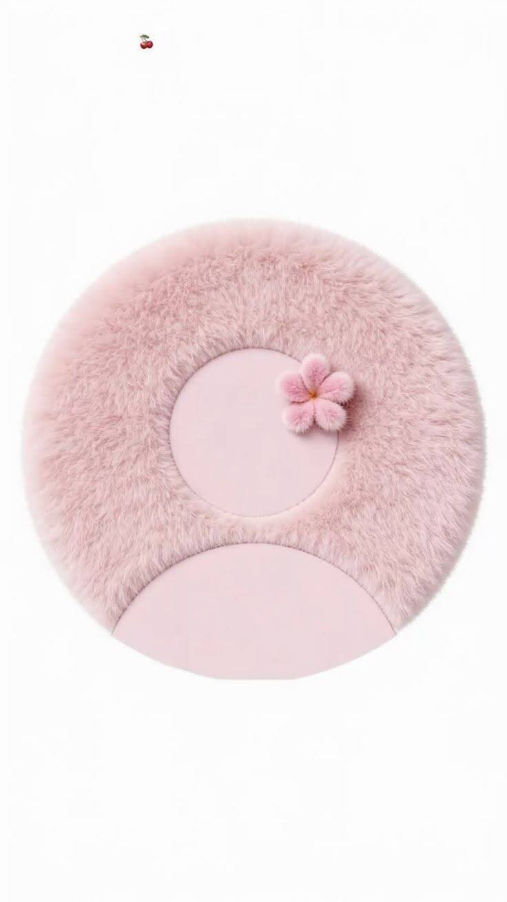 Cute Pink Default pfp Profile Picture with Flower Accent