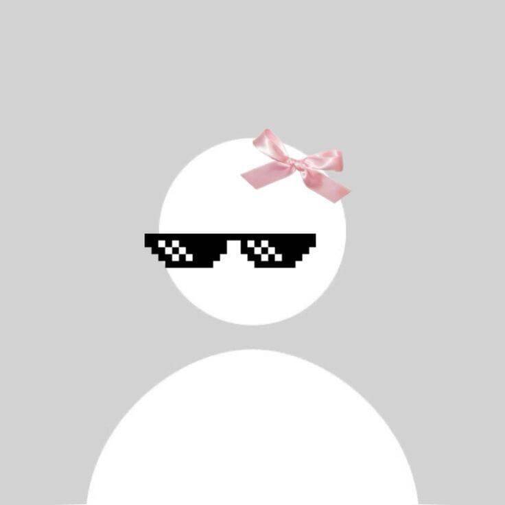 Default pfp Profile Picture Cool Sunglasses with Pink Bow