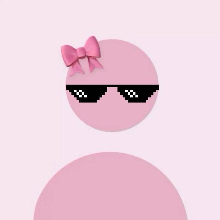 Cool Default pfp Profile Picture with Sunglasses and Bow