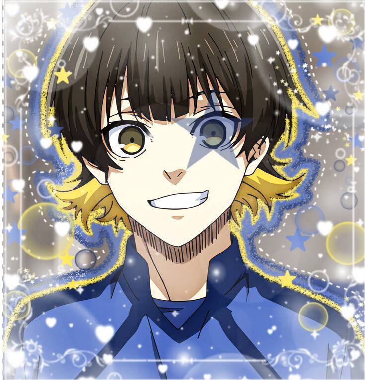 Bachira PFP Profile Picture with Sparkling Background