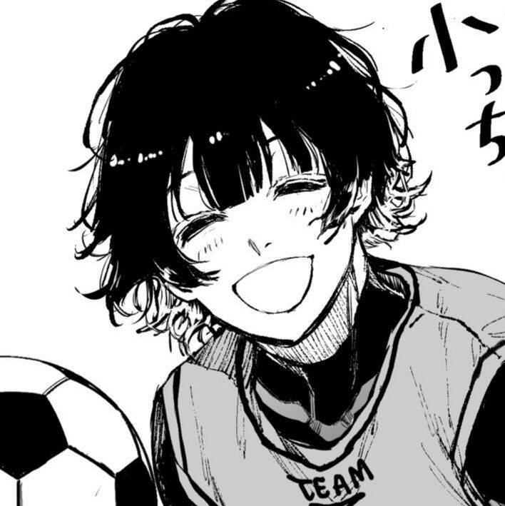 Bachira PFP Profile Picture Smiling Face with Soccer Ball