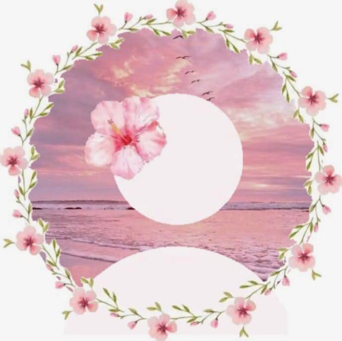 Default pfp Profile Picture Aesthetic Floral Pink Sunset