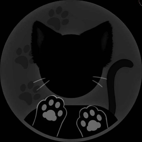 Default pfp Profile Picture Cute Cat Silhouette