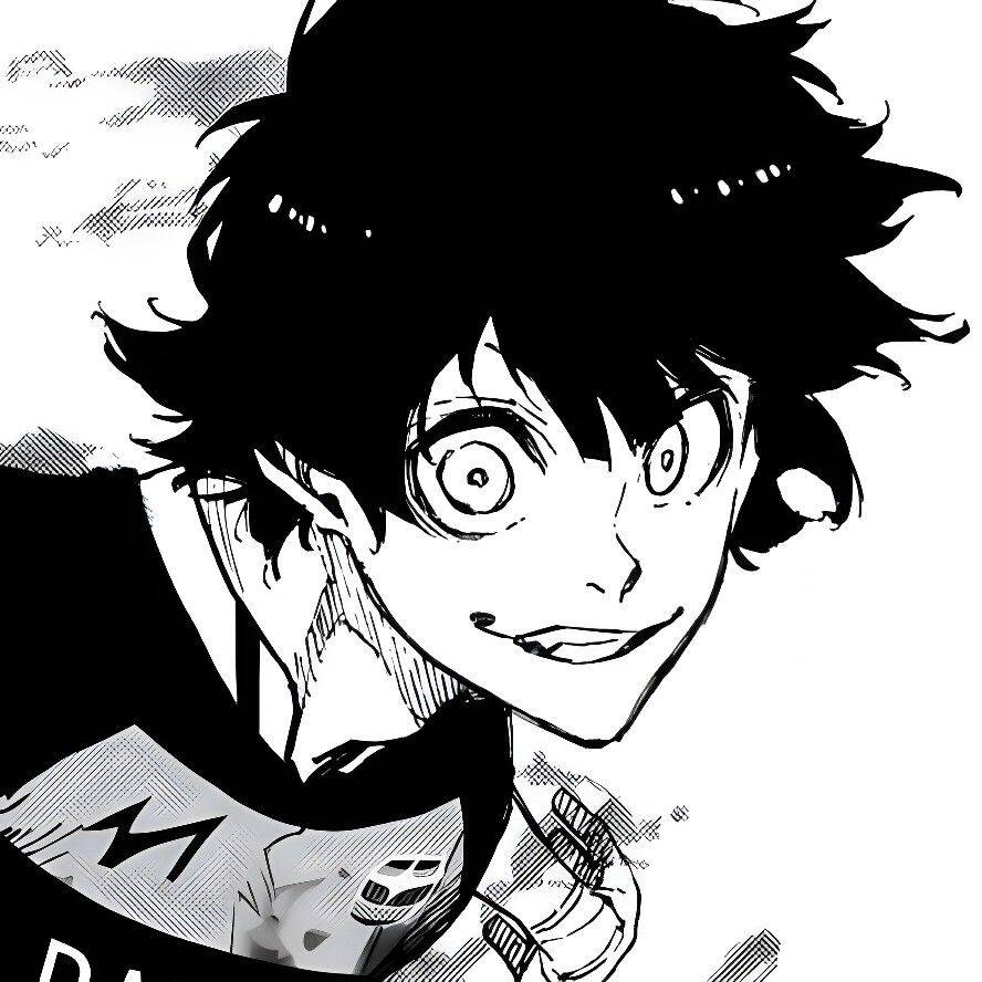 Bachira PFP Profile Picture Manga Style with Excited Expression