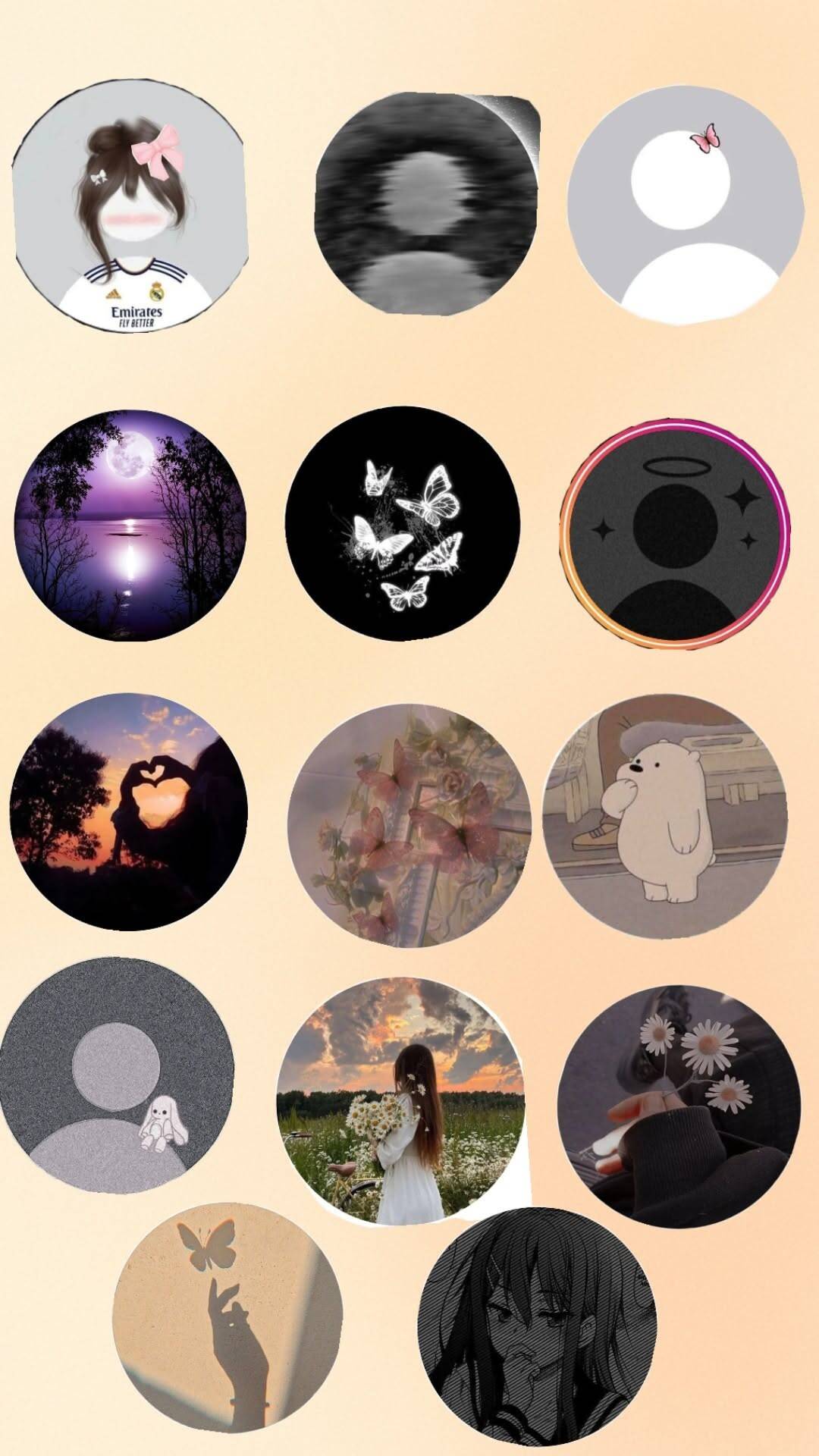 Default pfp Profile Picture Aesthetic Butterfly Theme