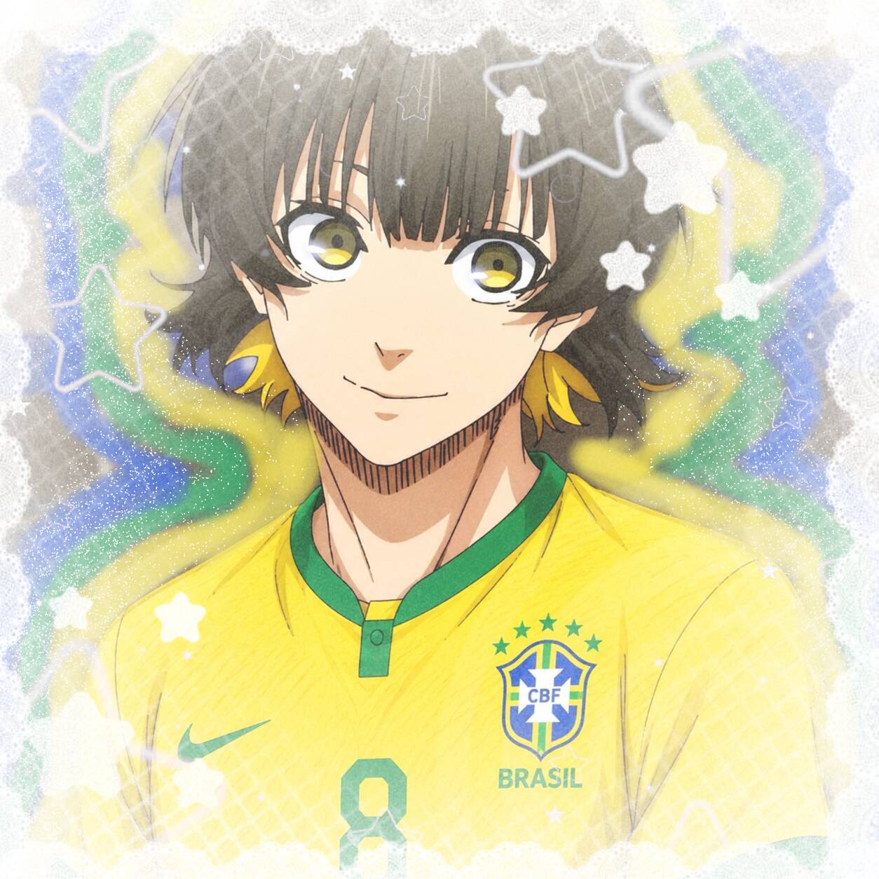 Bachira PFP Profile Picture Brazil Soccer Jersey