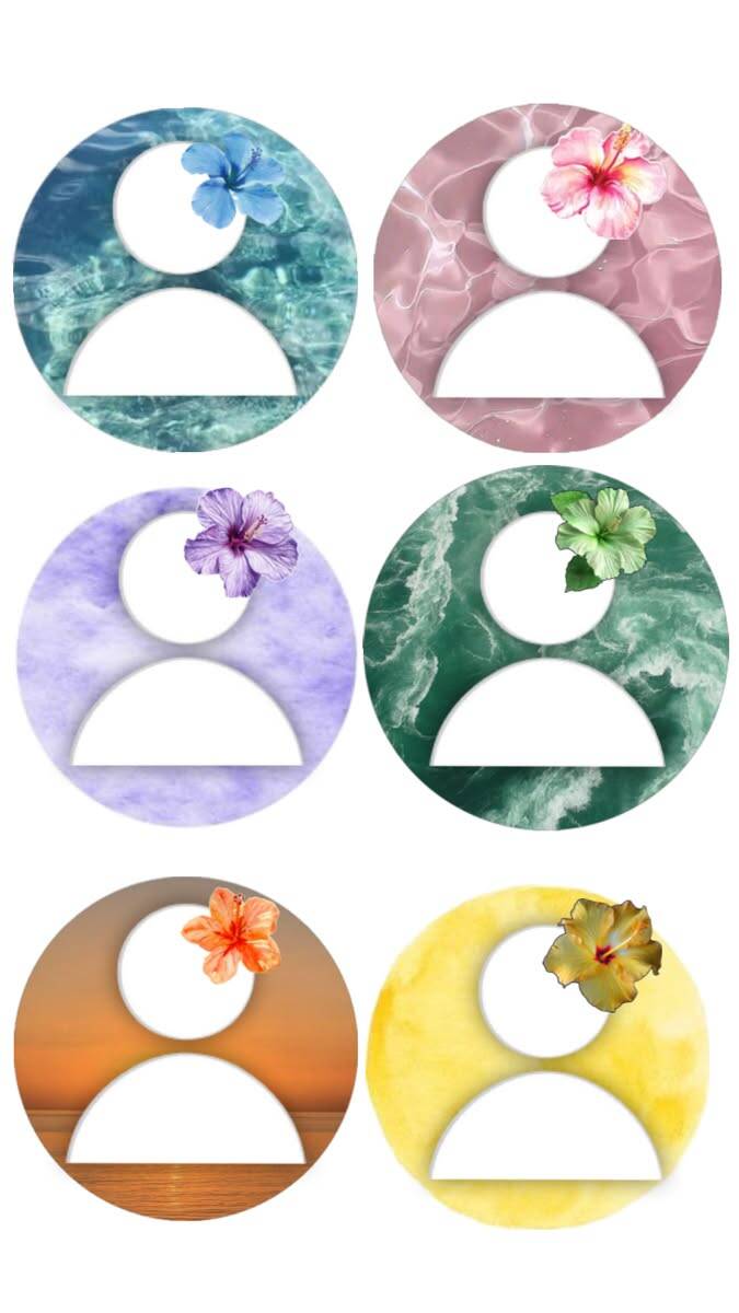 Default pfp Profile Picture Colorful Floral Backgrounds