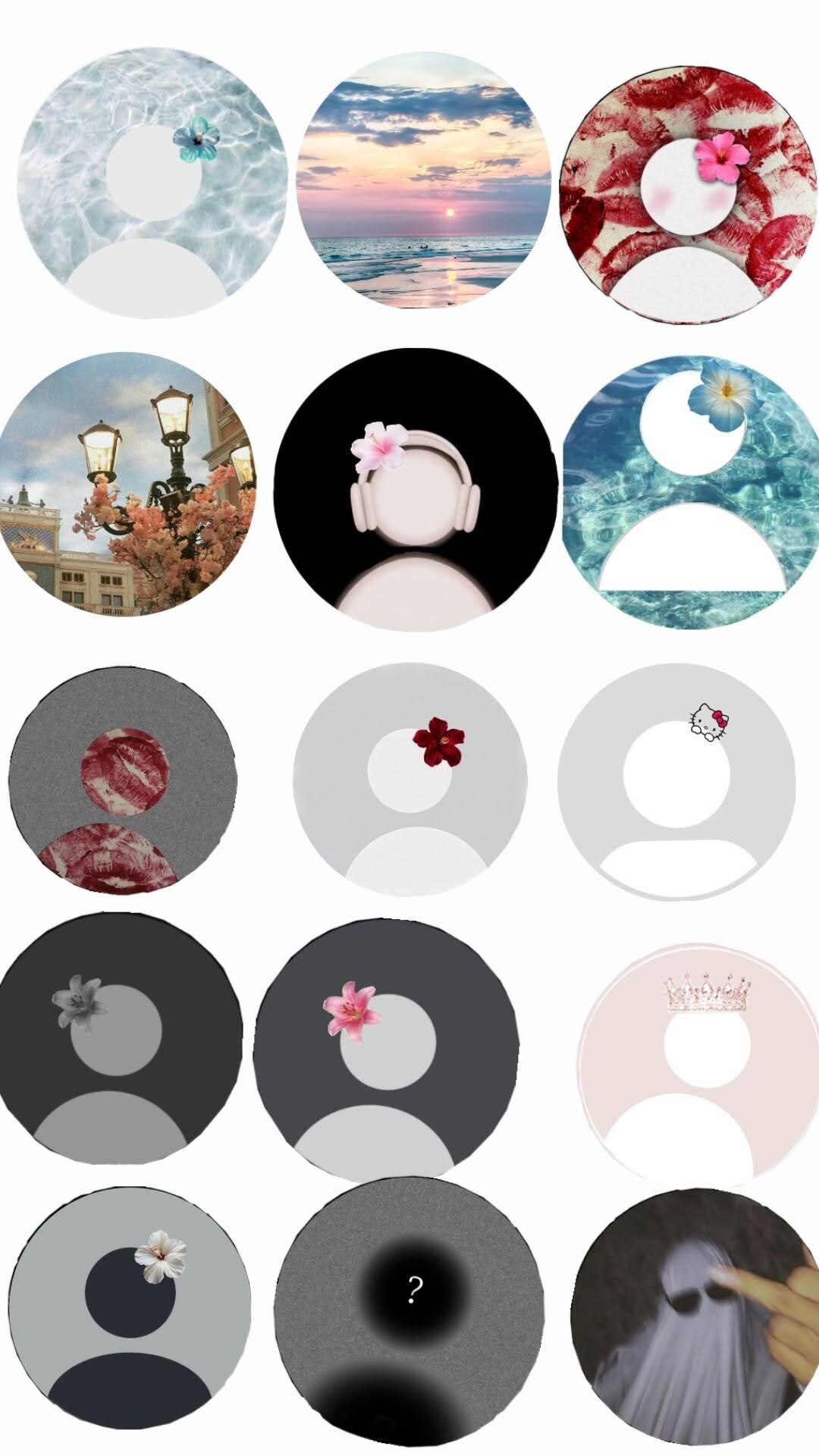 Default pfp Profile Picture Aesthetic Floral Design