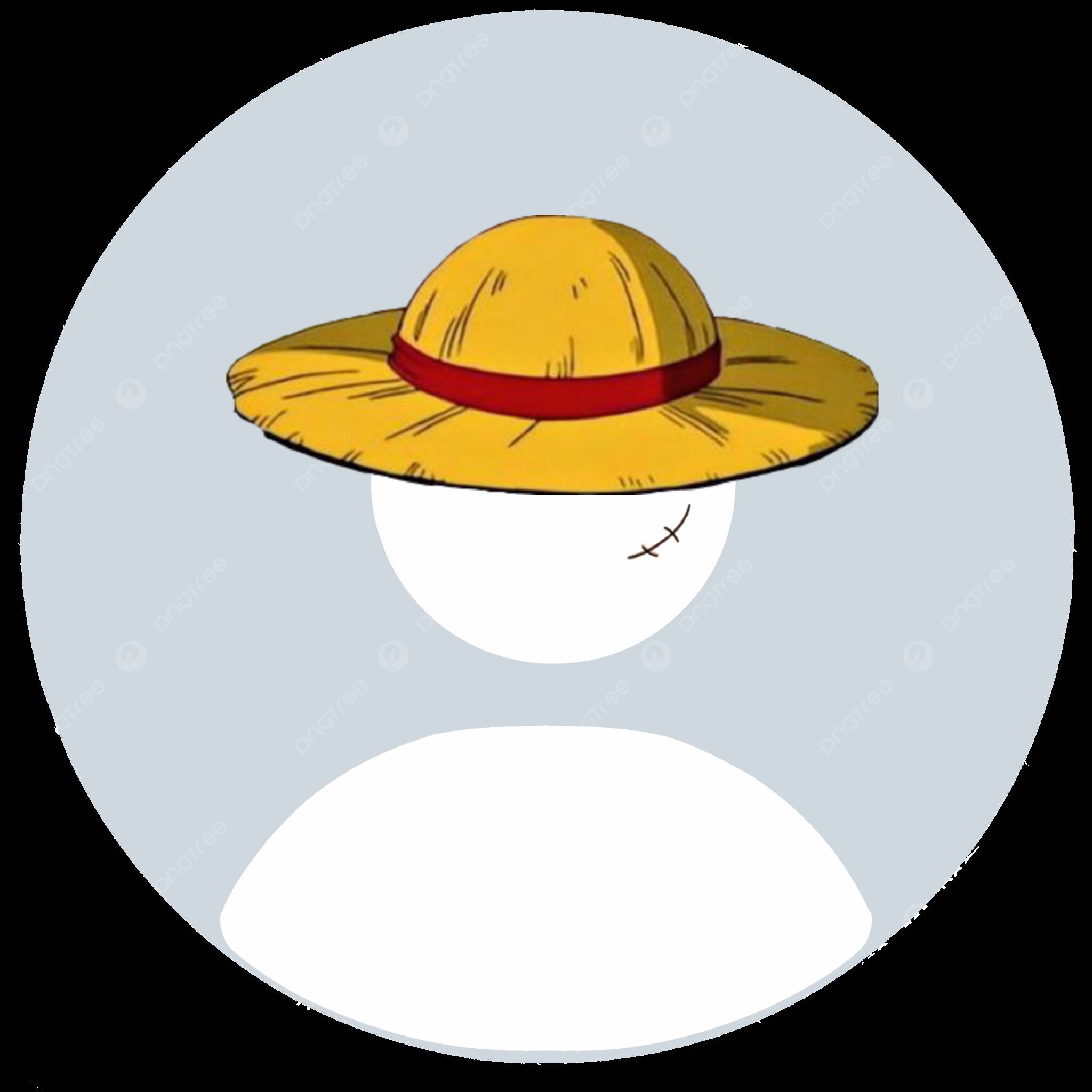 Default pfp Profile Picture Cartoon Straw Hat Style