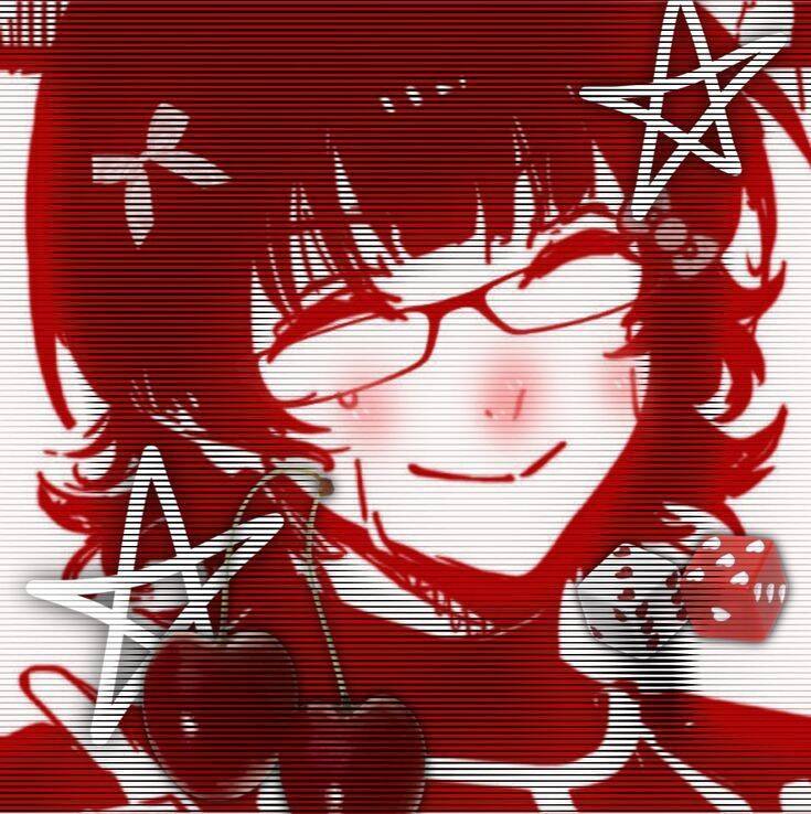 Bachira PFP Profile Picture Aesthetic Red Cherry Theme