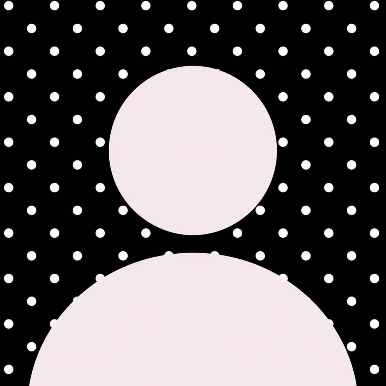 Default pfp Profile Picture Minimalist Polka Dot Design