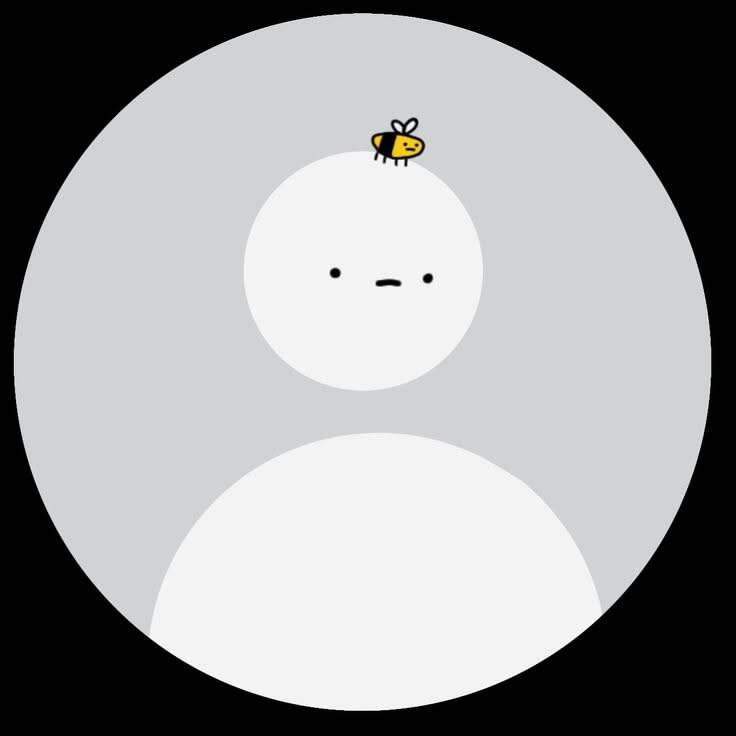 Default pfp Profile Picture Cute Minimalist Bee Theme