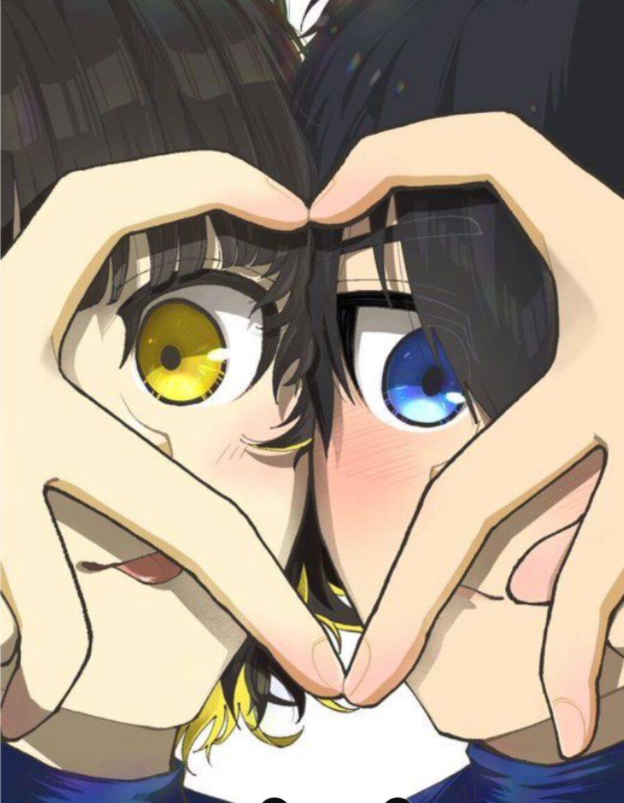Bachira PFP Profile Picture Heart Gesture with Isagi