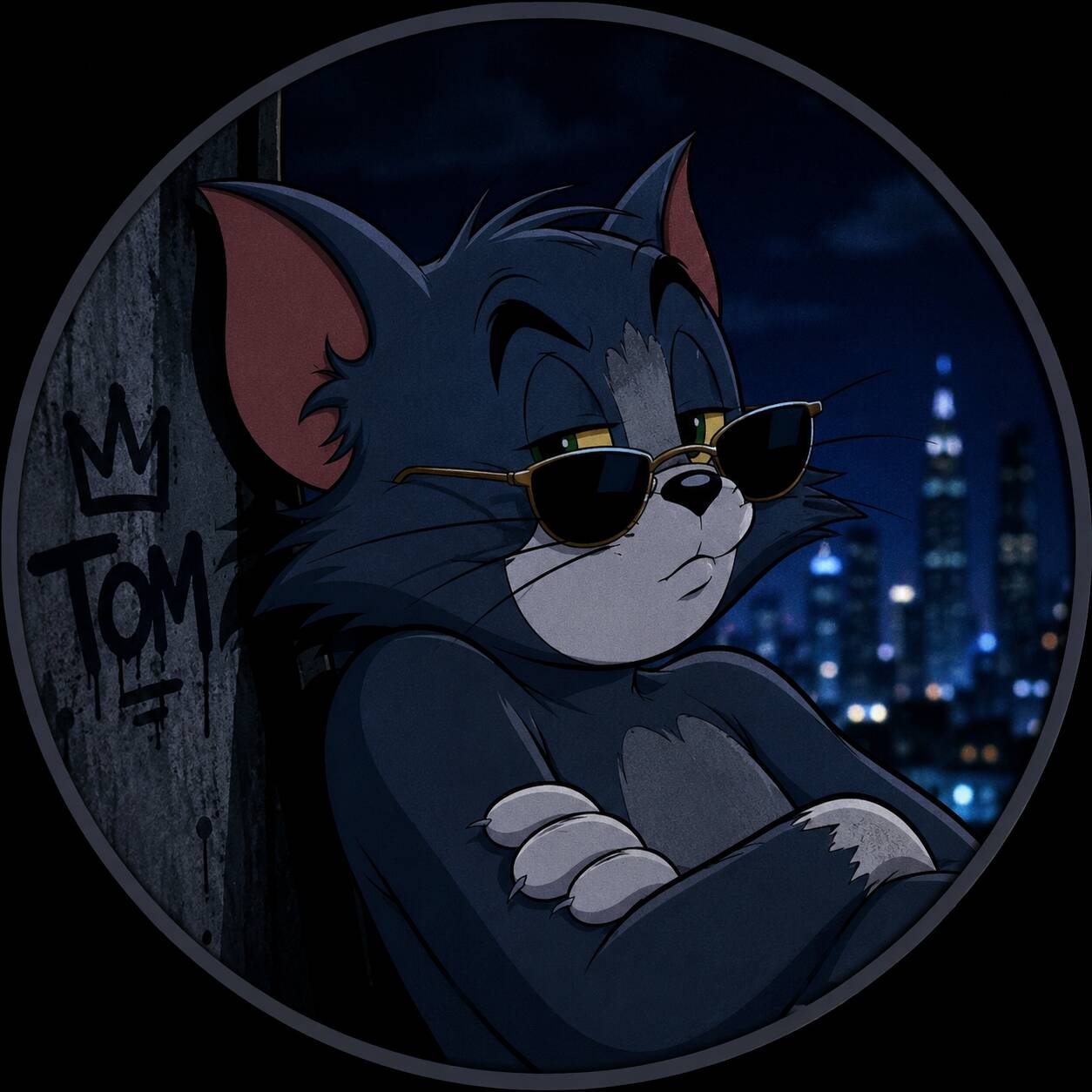 Cool pfp Profile Picture of Tom with Sunglasses
