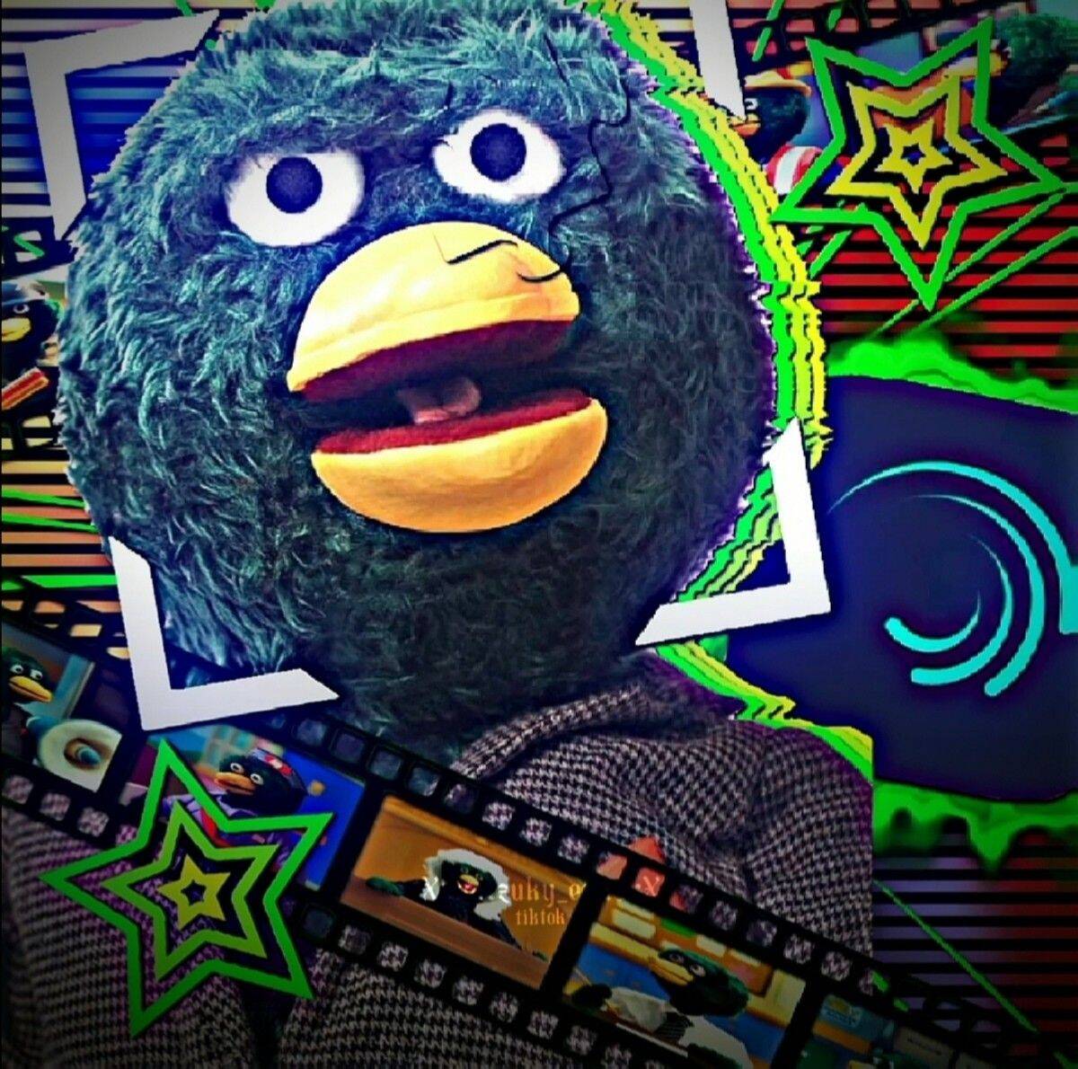 Funny Duck pfp Profile Picture with Puppet Face