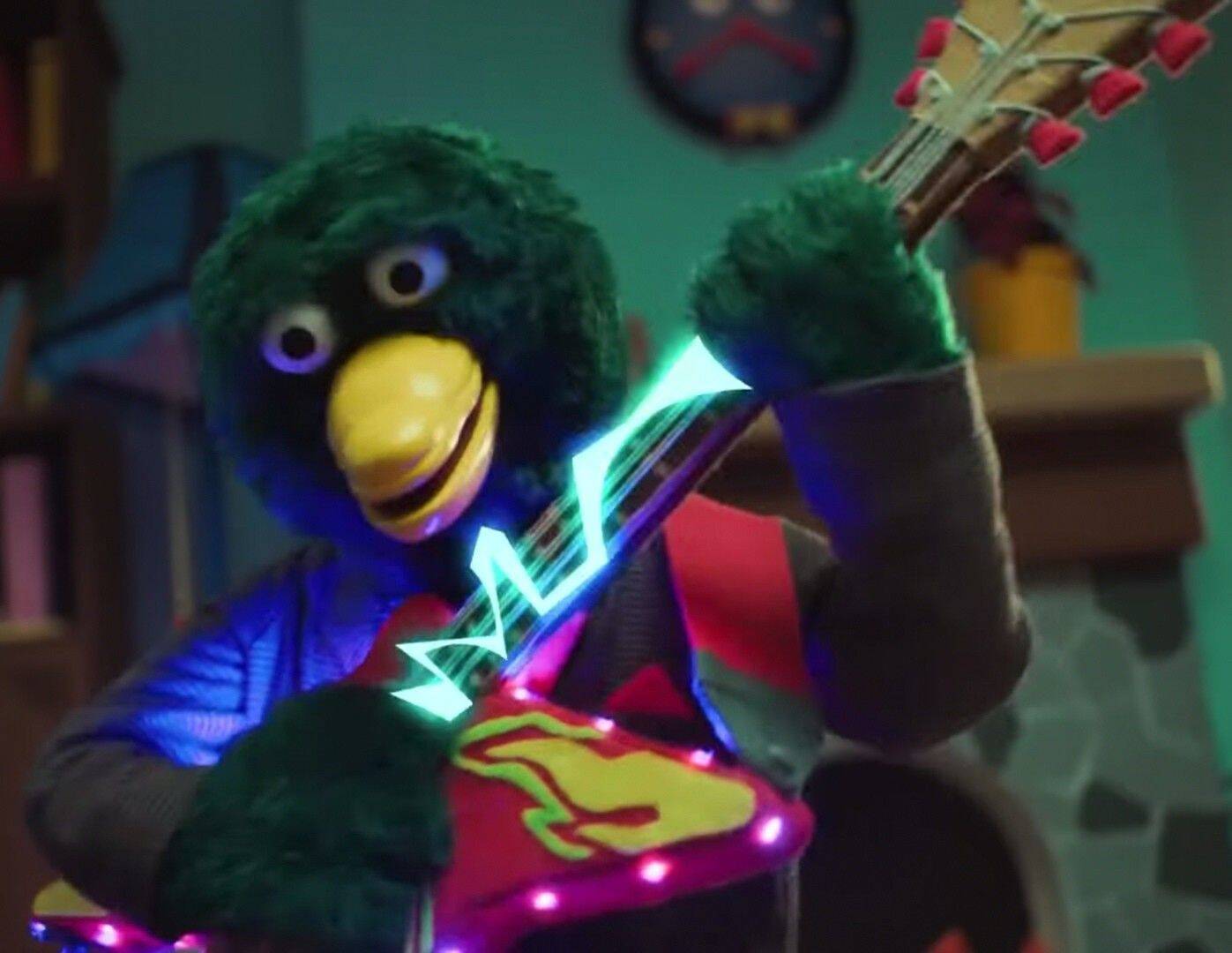 Cool Duck pfp Profile Picture with Electric Guitar