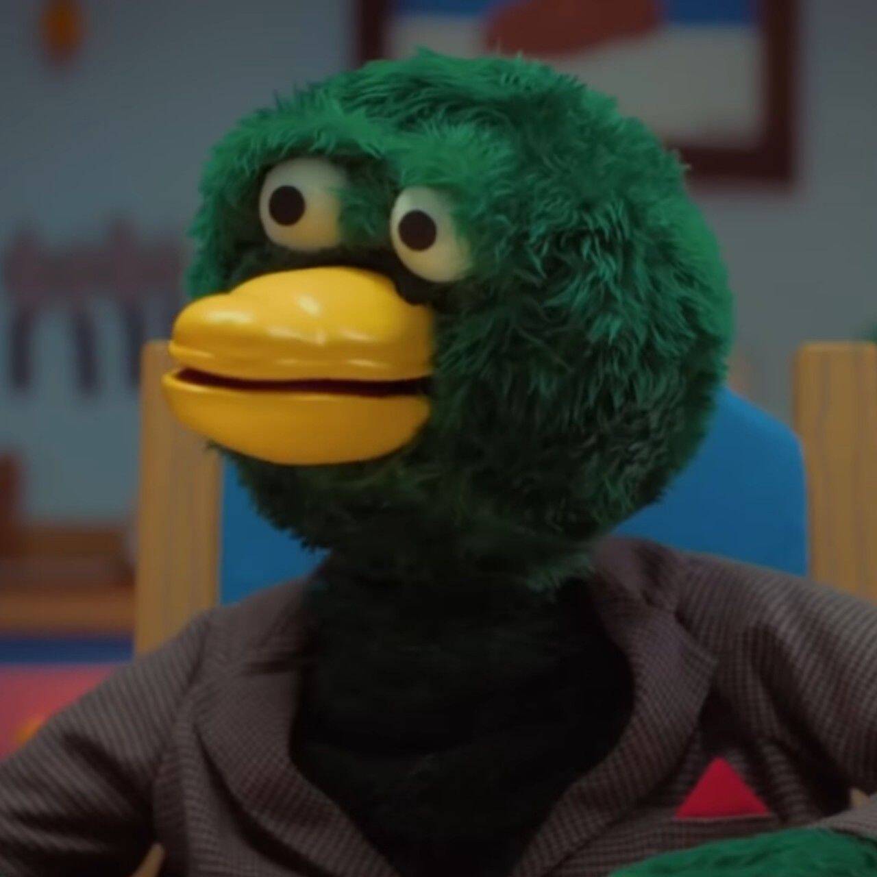 Funny Duck pfp Profile Picture with Quirky Expression