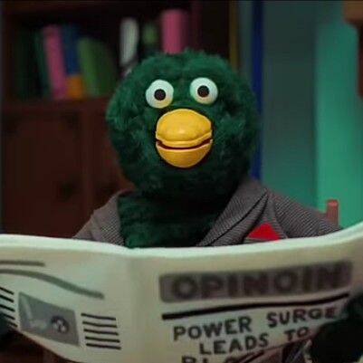 Duck pfp Profile Picture Cute Green Duck Reading Newspaper