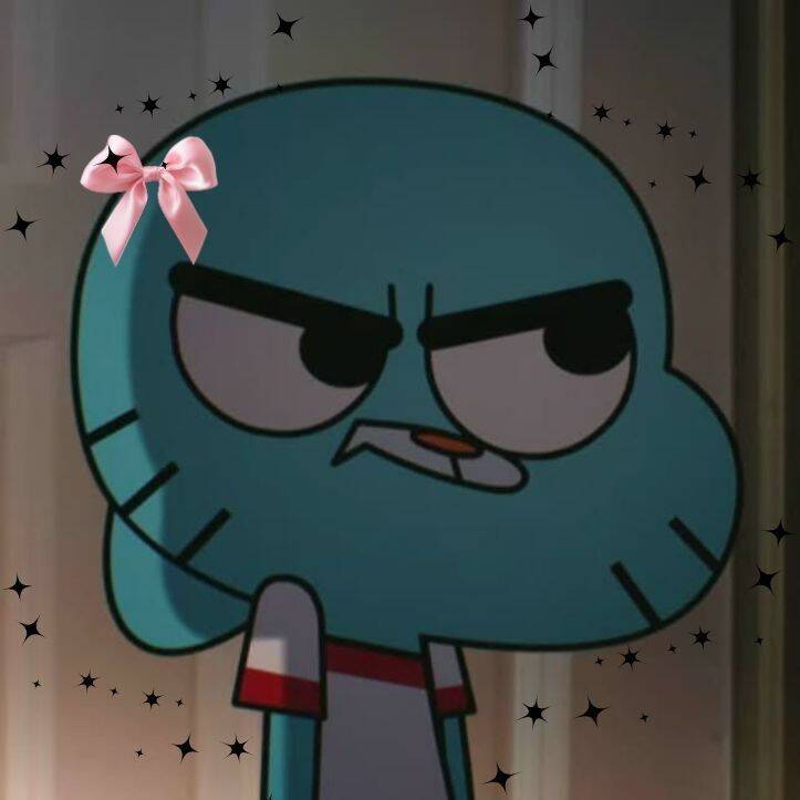 Cool pfp Profile Picture Cartoon Character with Bow