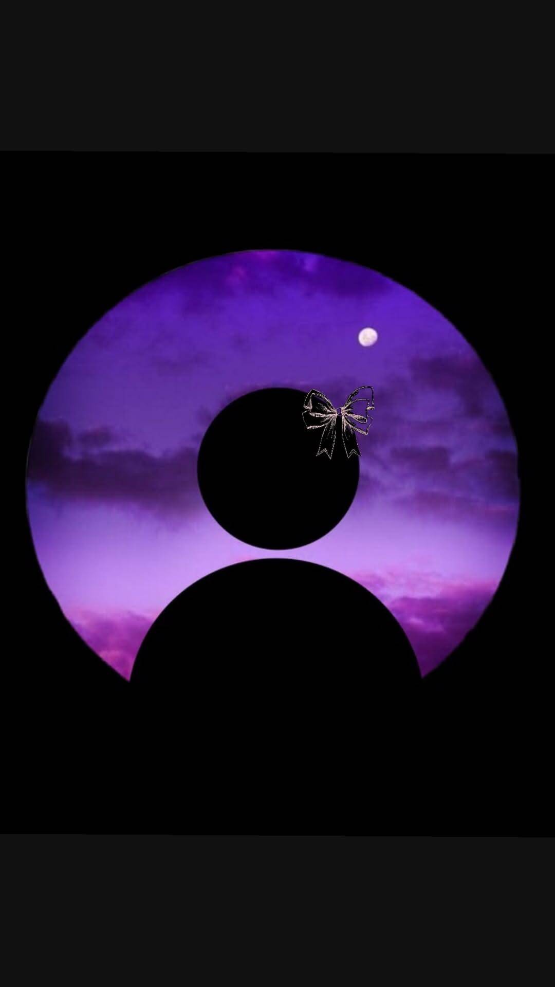 Cool pfp Profile Picture with Purple Sky and Moon