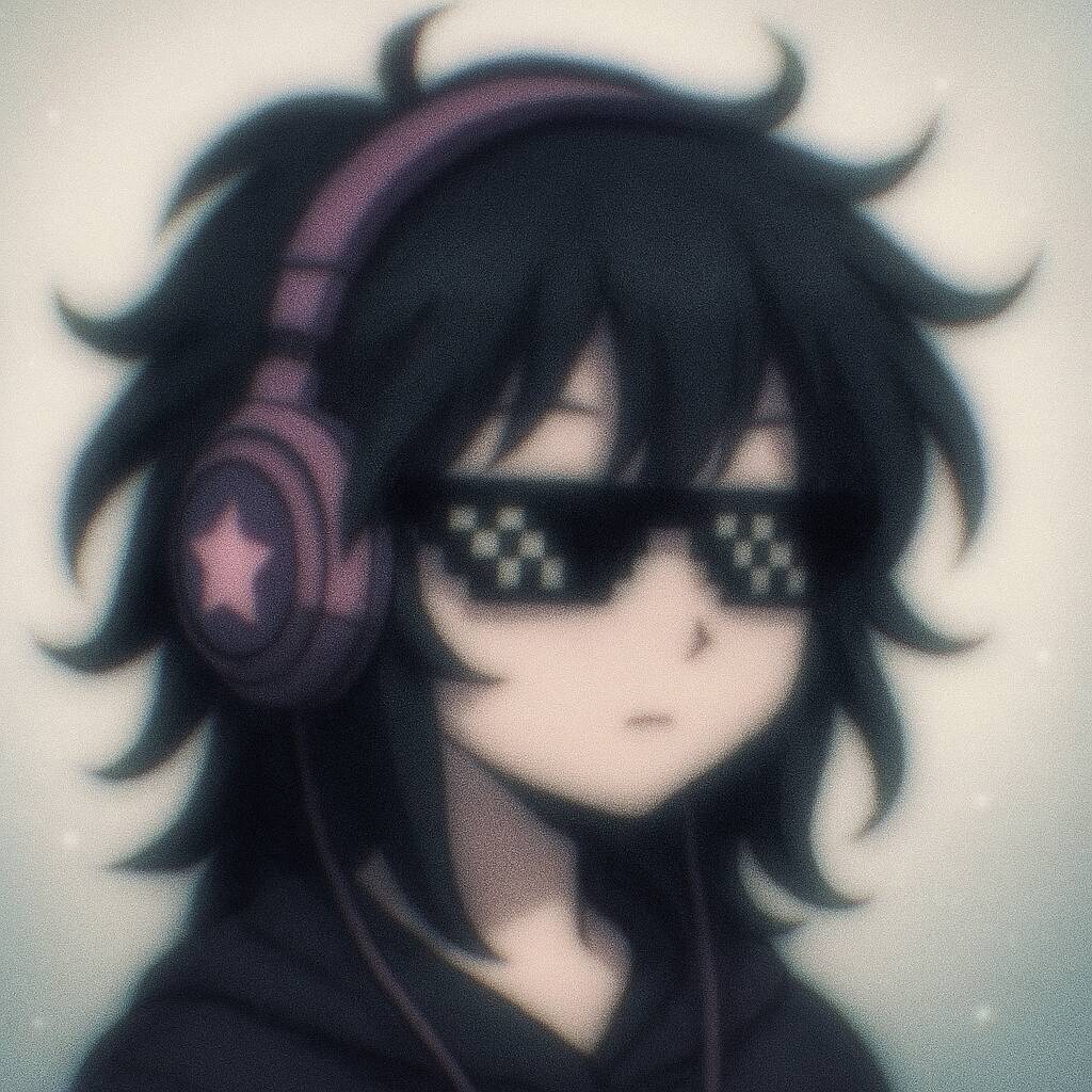 Cool pfp Profile Picture with Headphones and Sunglasses