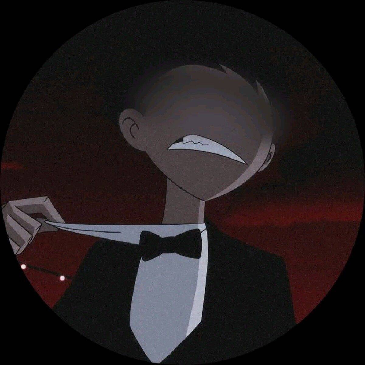 Cool pfp Profile Picture Mysterious Character in Tuxedo