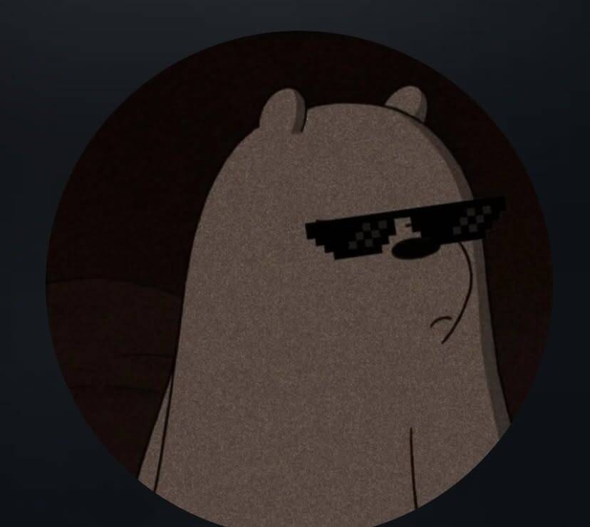 Cool pfp Profile Picture of a Bear with Sunglasses