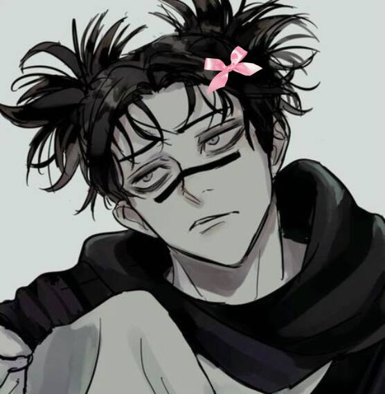 Choso pfp Profile Picture Aesthetic Anime Style with Pink Bow