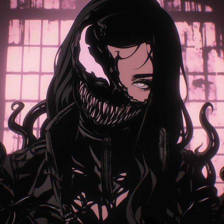 Cool pfp Profile Picture Dark Aesthetic Character with Tentacles