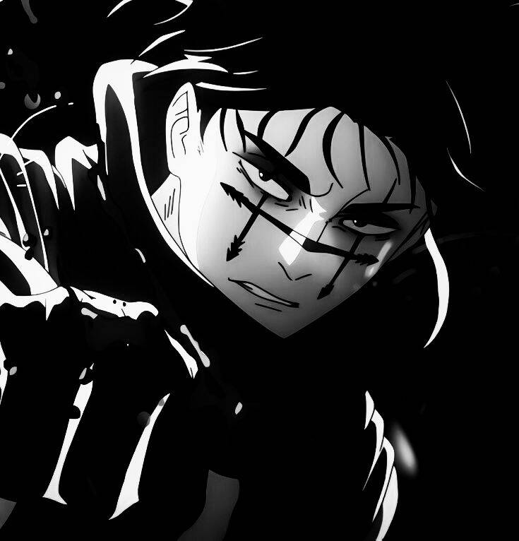 Choso pfp Profile Picture Aesthetic Black and White Manga Style