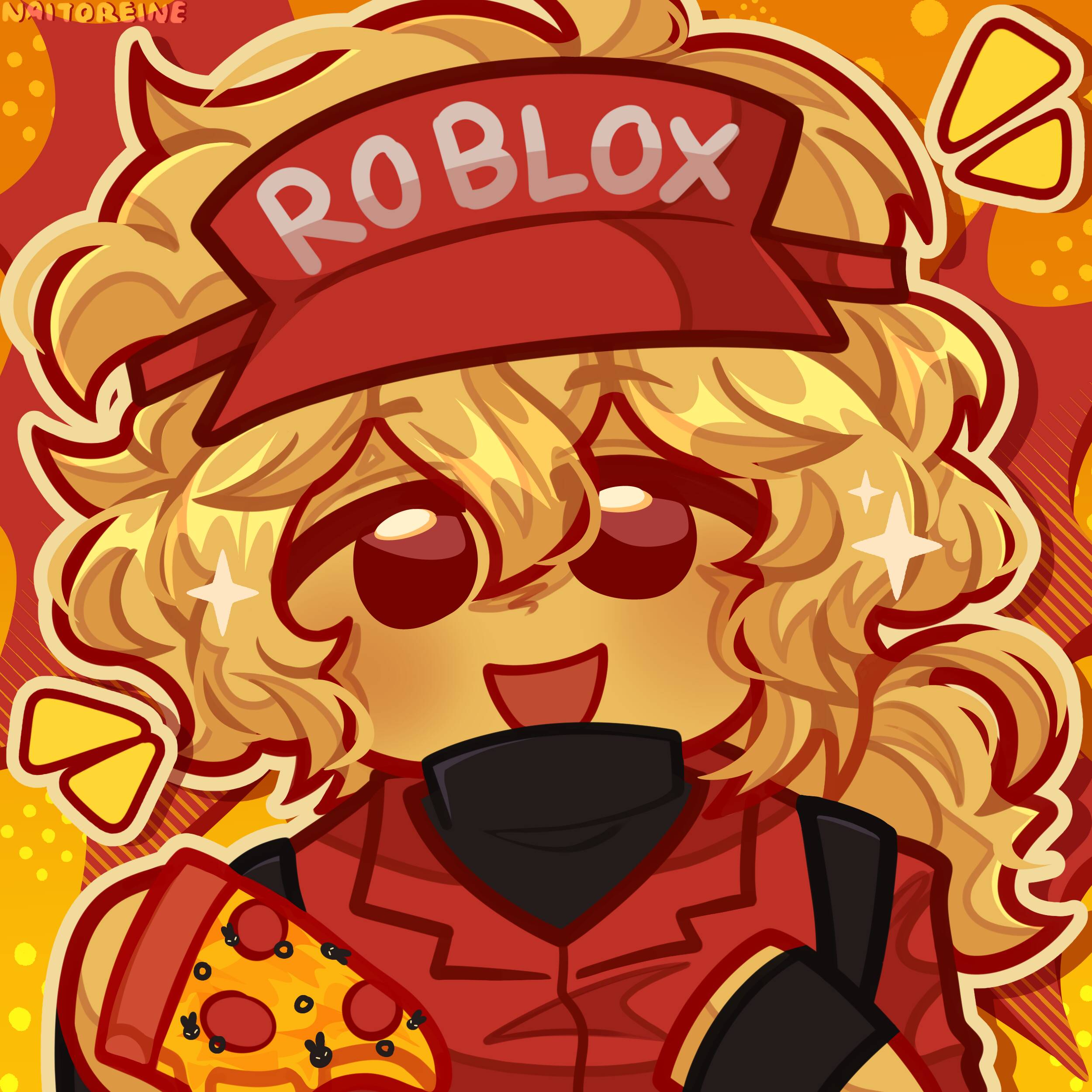 Forsaken PFP Profile Picture Roblox Character with Pizza