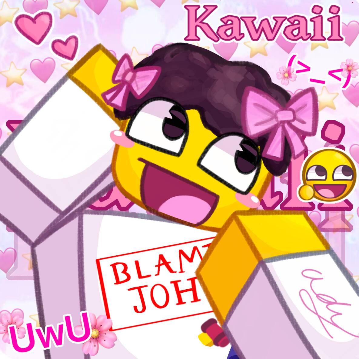 Forsaken PFP Profile Picture Kawaii Roblox Character with Bows
