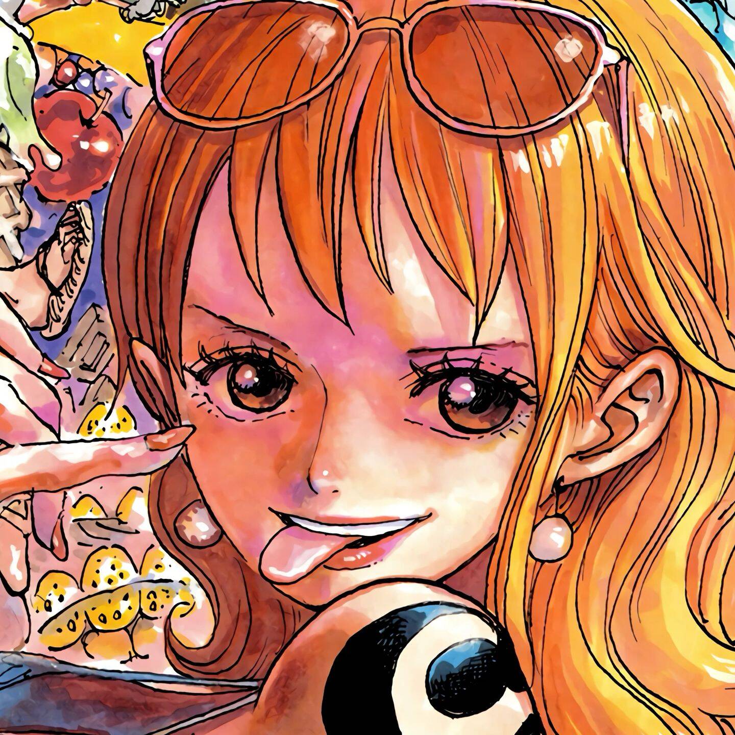 One Piece pfp Profile Picture Nami Playful with Sunglasses