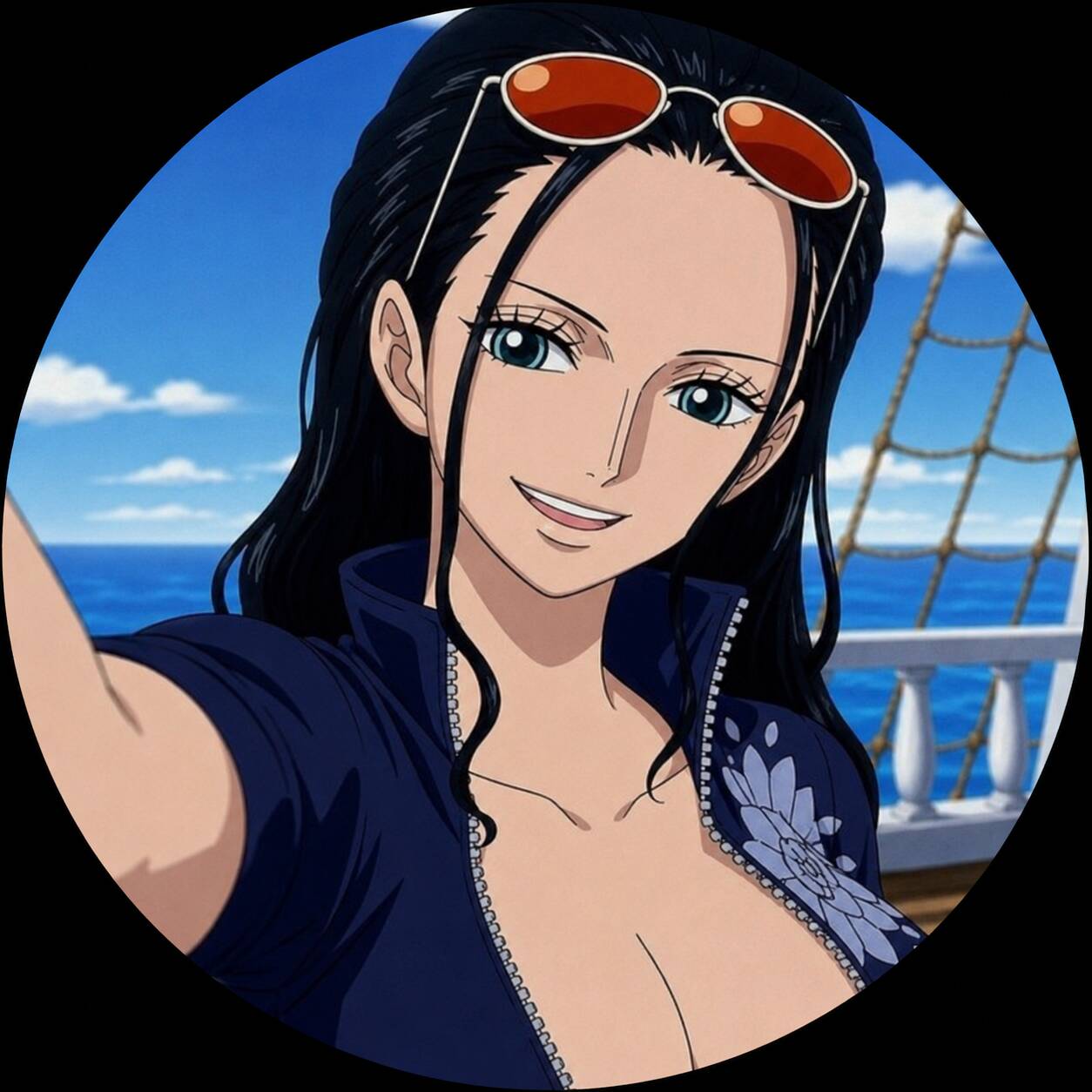 One Piece pfp Profile Picture Robin Taking a Selfie