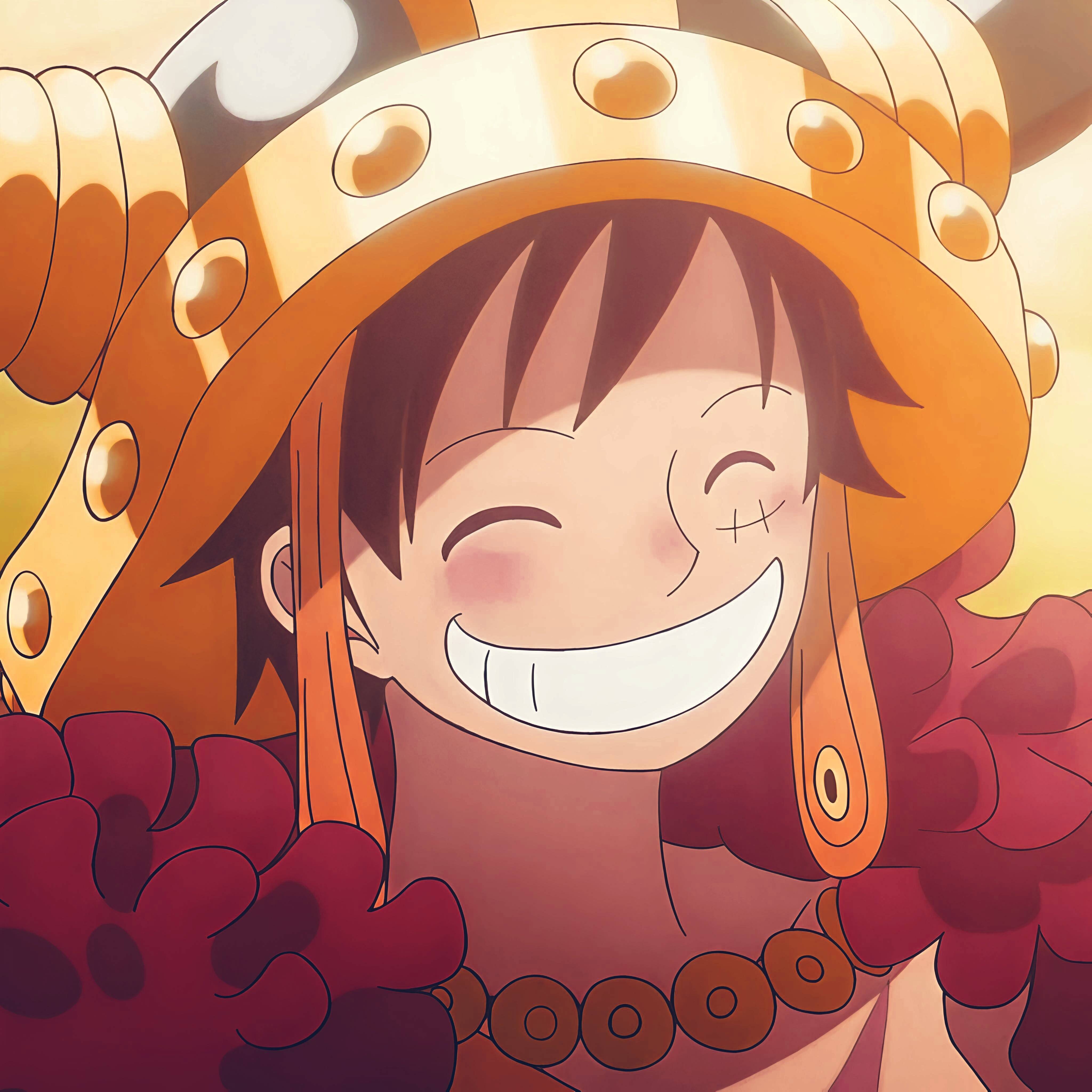 One Piece pfp Profile Picture Luffy with Gear 5 Smile