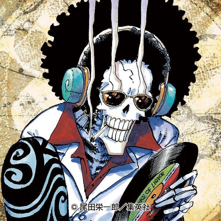 One Piece pfp Profile Picture Brook with Headphones