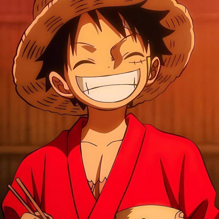 Luffy pfp Profile Picture Straw Hat Smiling