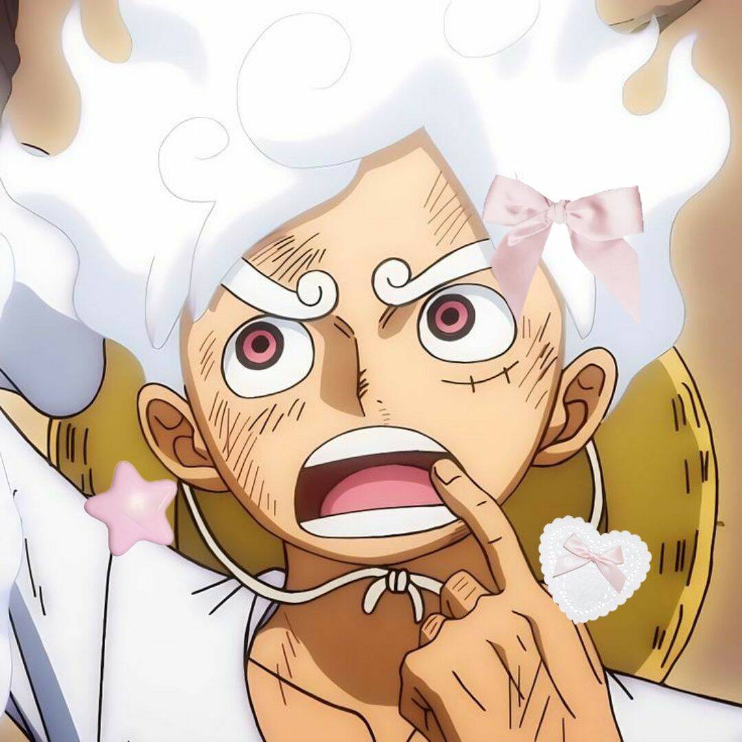 Luffy pfp Profile Picture Gear 5 Cute White Hair